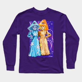 Mystical Victorian Mushroom girls Long Sleeve T-Shirt